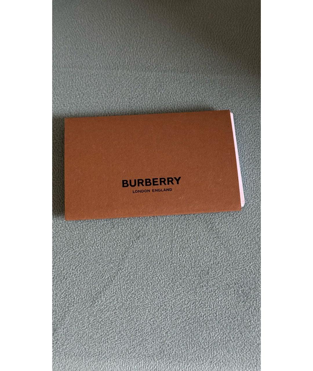 BURBERRY Черные замшевые низкие кроссовки / кеды, фото 8