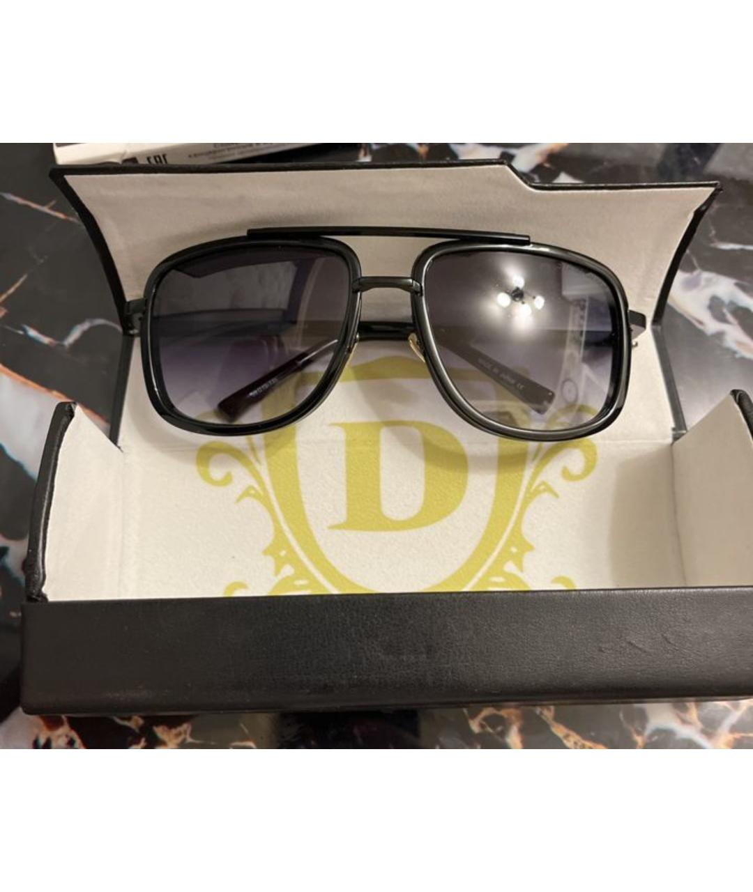 DITA EYEWEAR Черные металлические солнцезащитные очки, фото 6