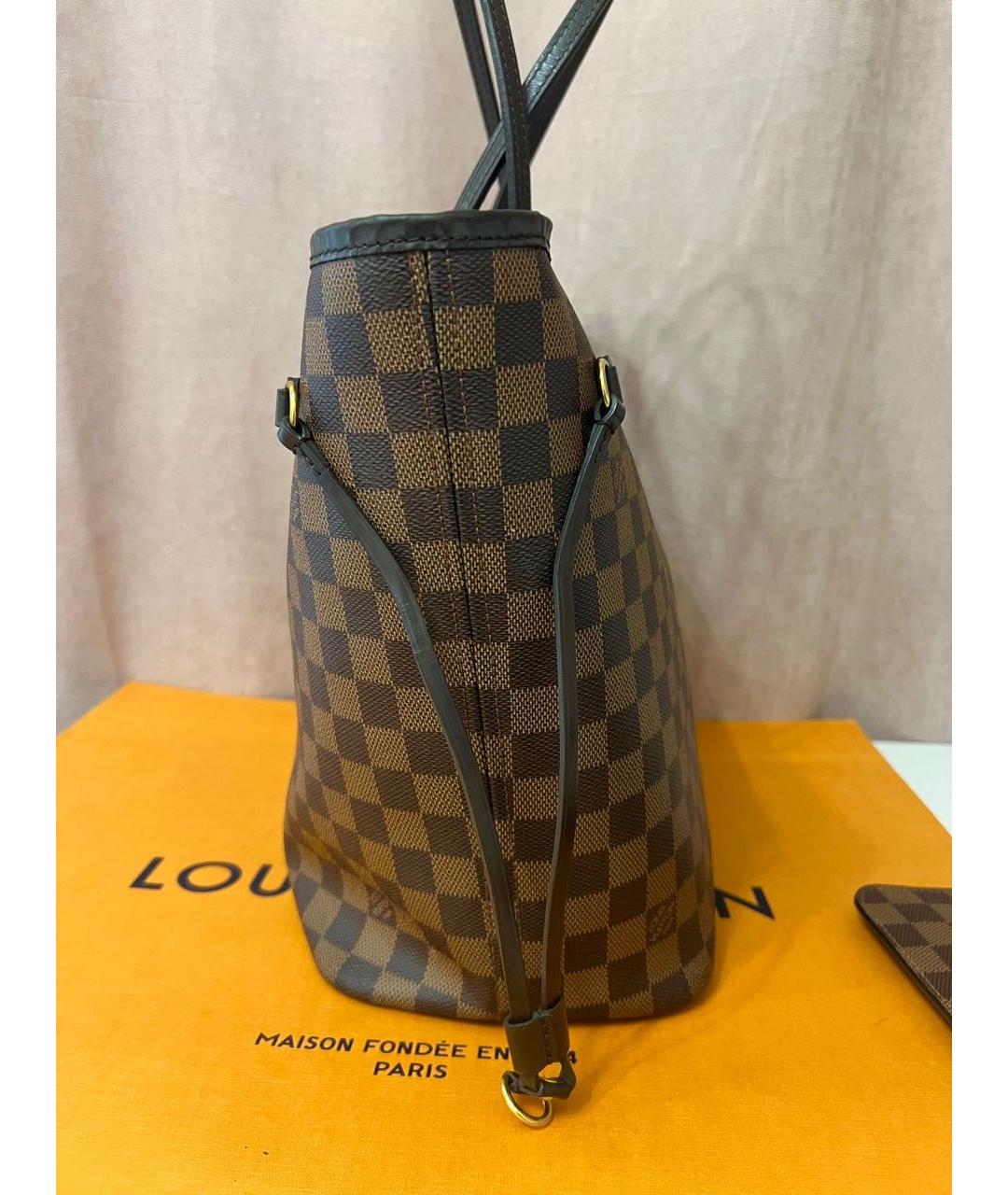 LOUIS VUITTON Коричневая сумка тоут, фото 4