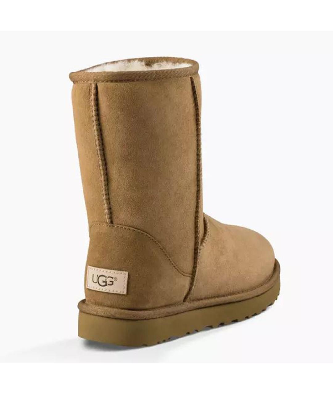 UGG AUSTRALIA Бежевые замшевые сапоги, фото 3