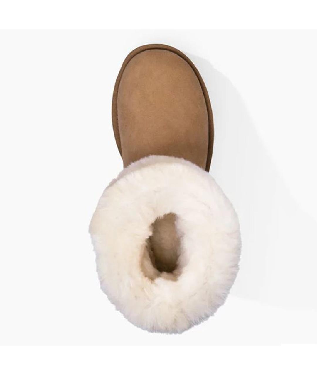 UGG AUSTRALIA Бежевые замшевые сапоги, фото 4