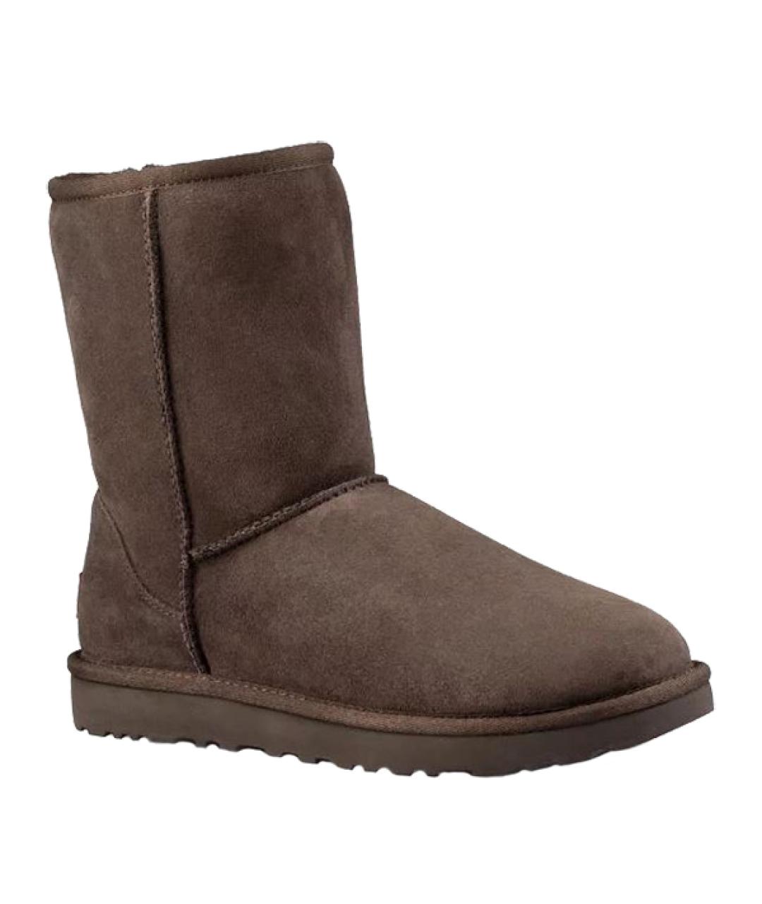 UGG AUSTRALIA Коричневые замшевые сапоги, фото 1