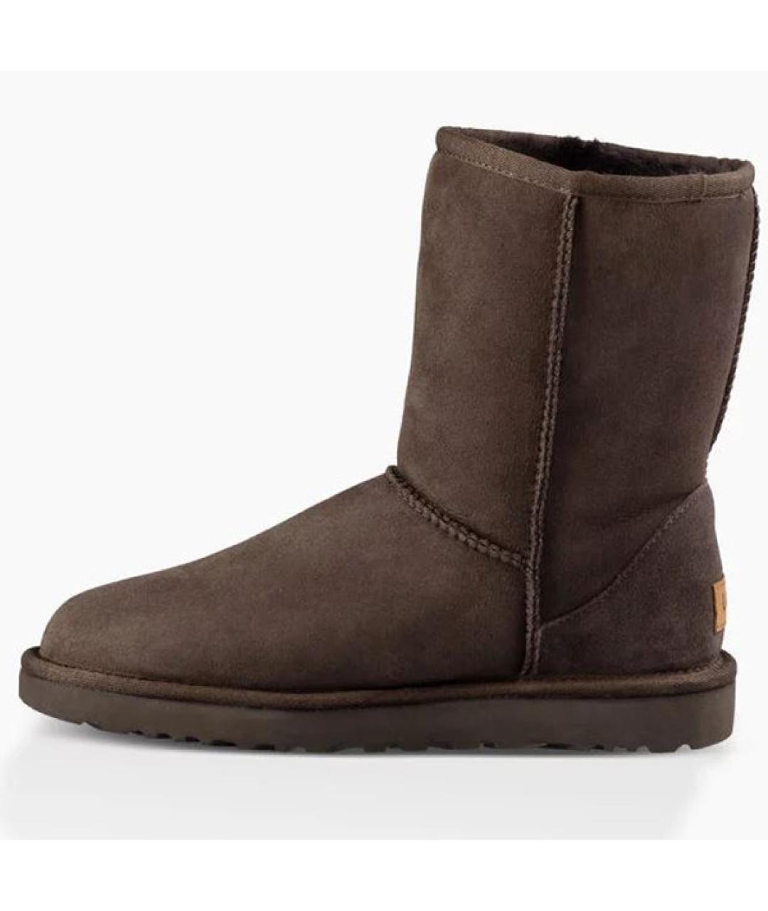 UGG AUSTRALIA Коричневые замшевые сапоги, фото 3