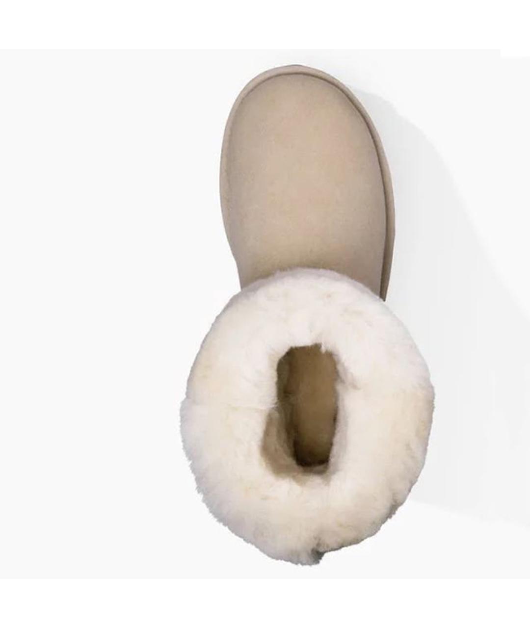 UGG AUSTRALIA Бежевые замшевые сапоги, фото 4