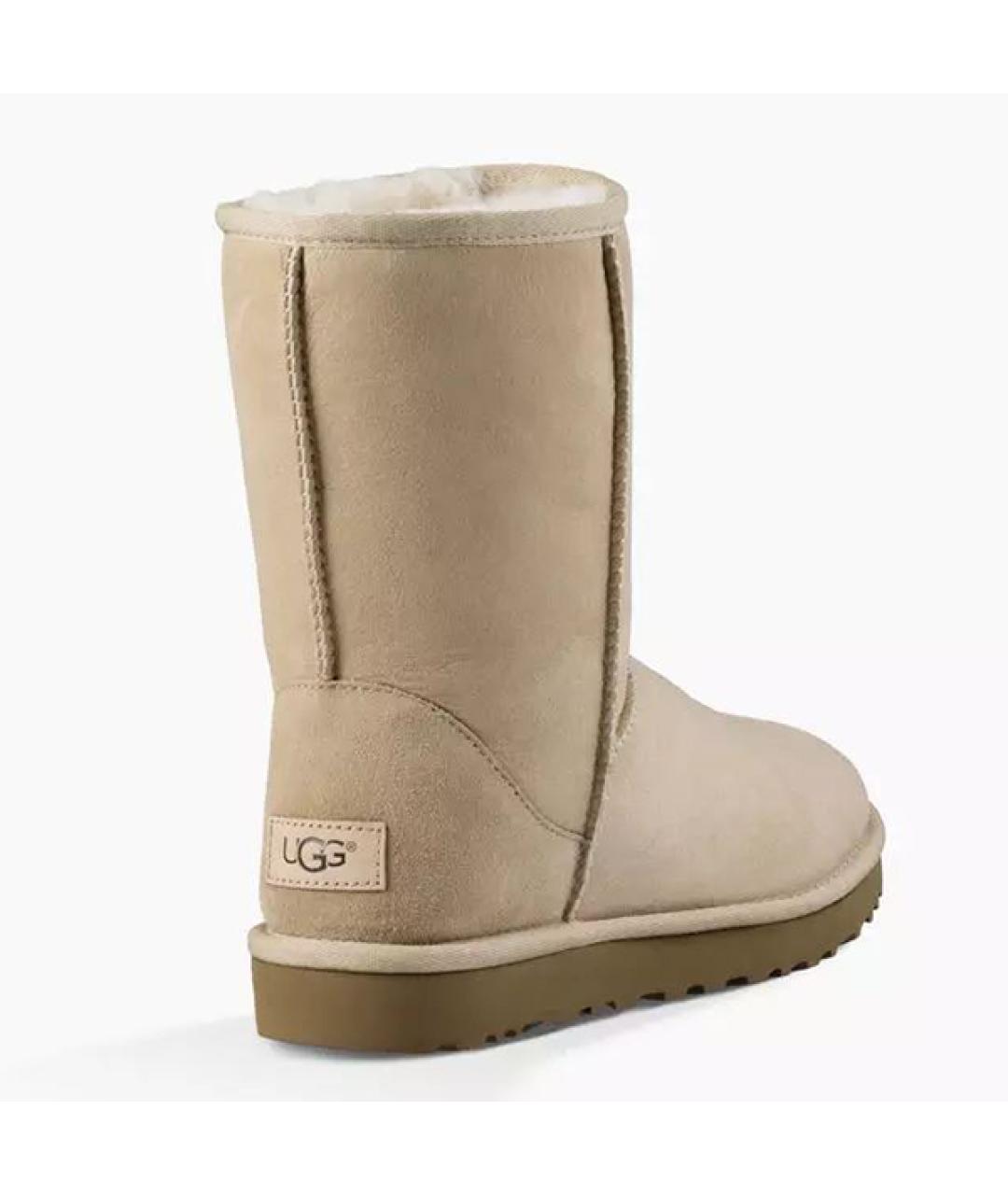 UGG AUSTRALIA Бежевые замшевые сапоги, фото 3