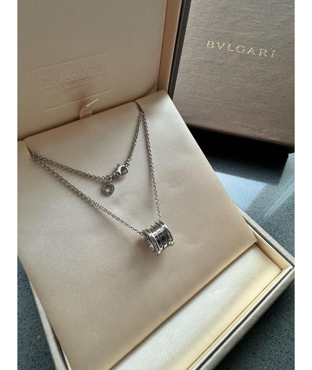 BVLGARI Серебряная подвеска из белого золота, фото 3