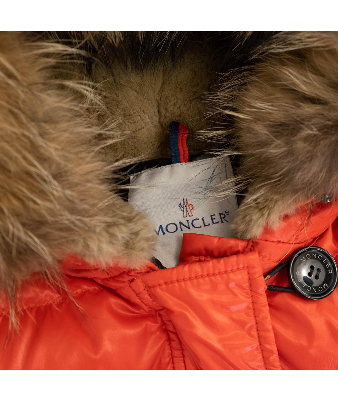 MONCLER Красная полиамидовая куртка, фото 3