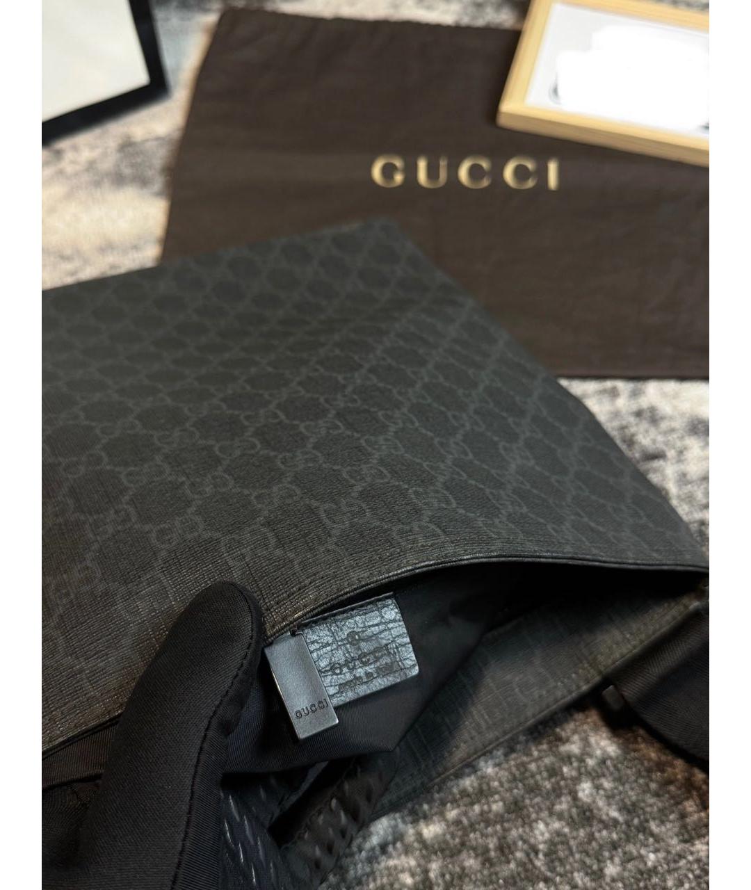 GUCCI Антрацитовая сумка на плечо, фото 3