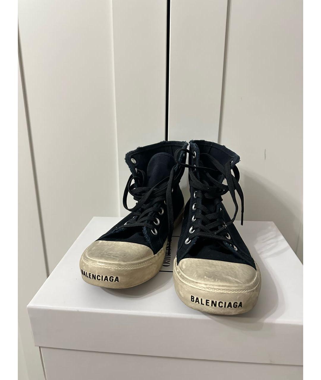 BALENCIAGA Черные кеды, фото 3