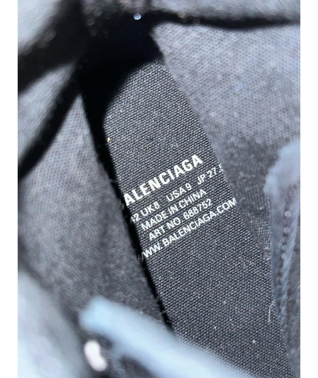 BALENCIAGA Черные кеды, фото 8