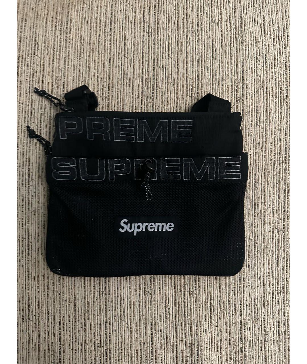 SUPREME Черная сумка на плечо, фото 5