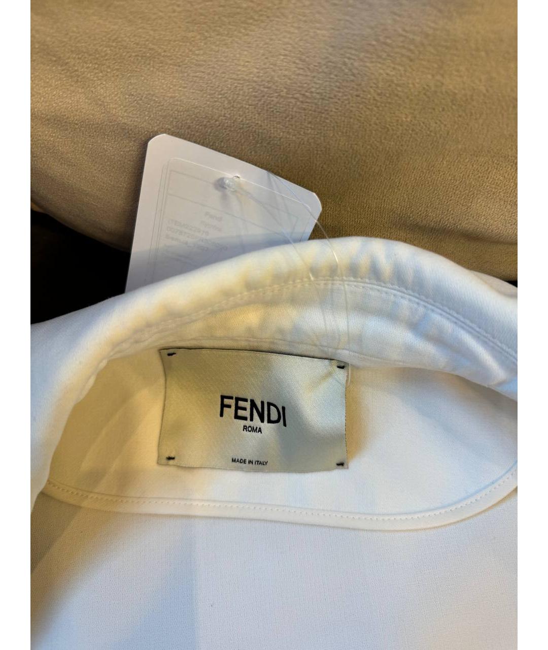 FENDI Белая куртка, фото 4