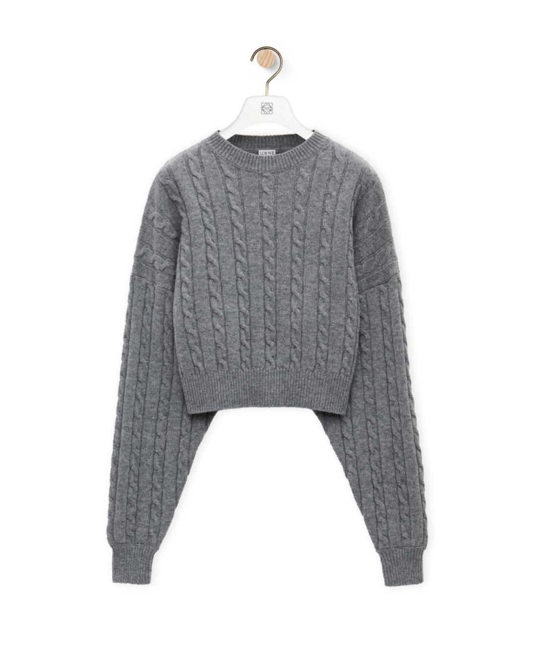 LOEWE Серый джемпер / свитер, фото 4