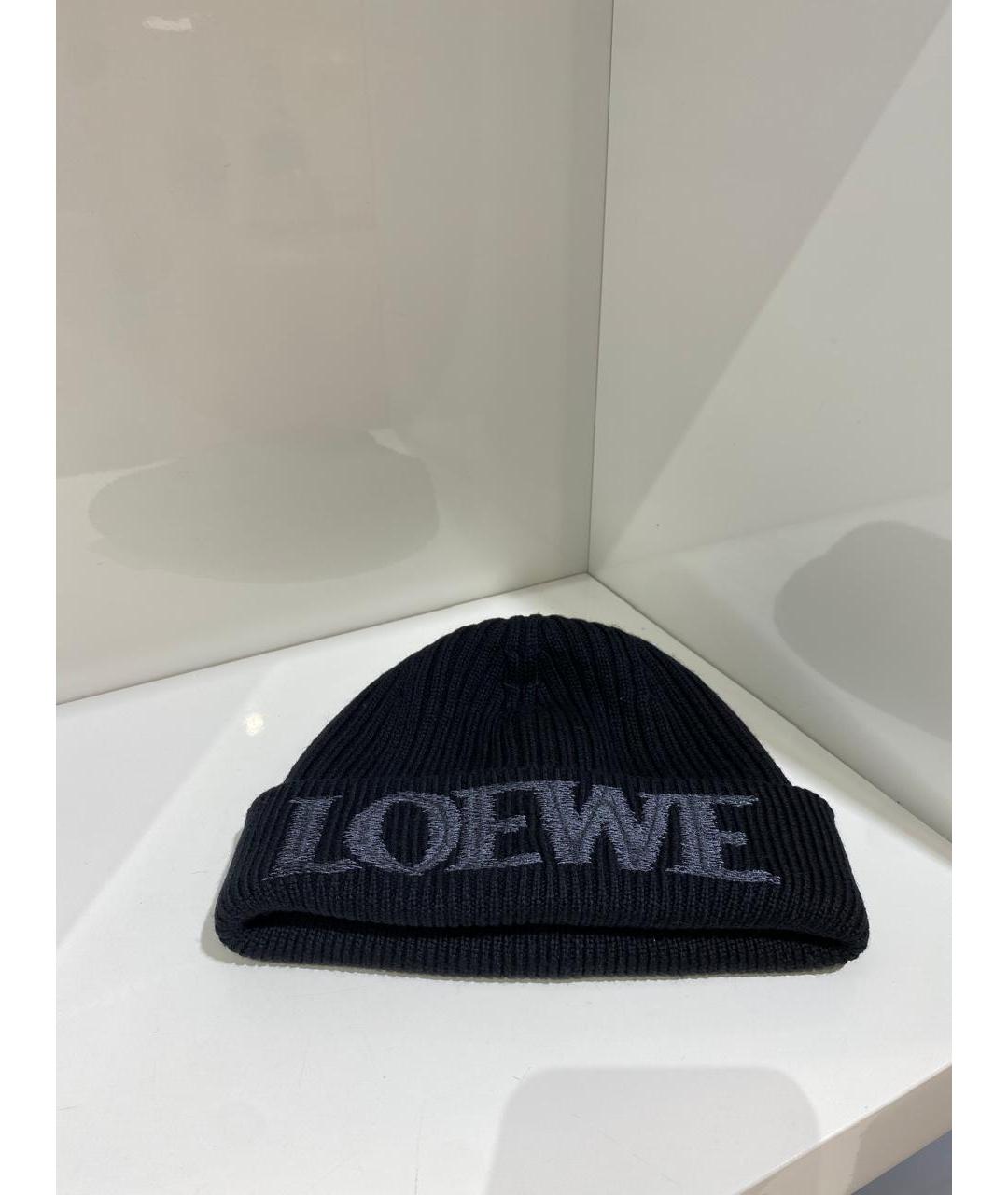 LOEWE Черная шапка, фото 2