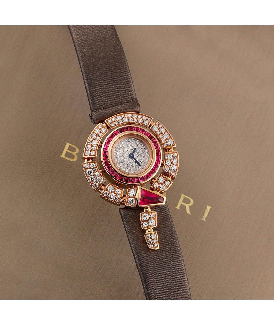 BVLGARI Золотые часы из розового золота, фото 7