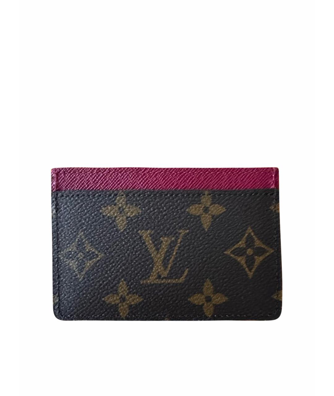 LOUIS VUITTON Коричневый кардхолдер, фото 1