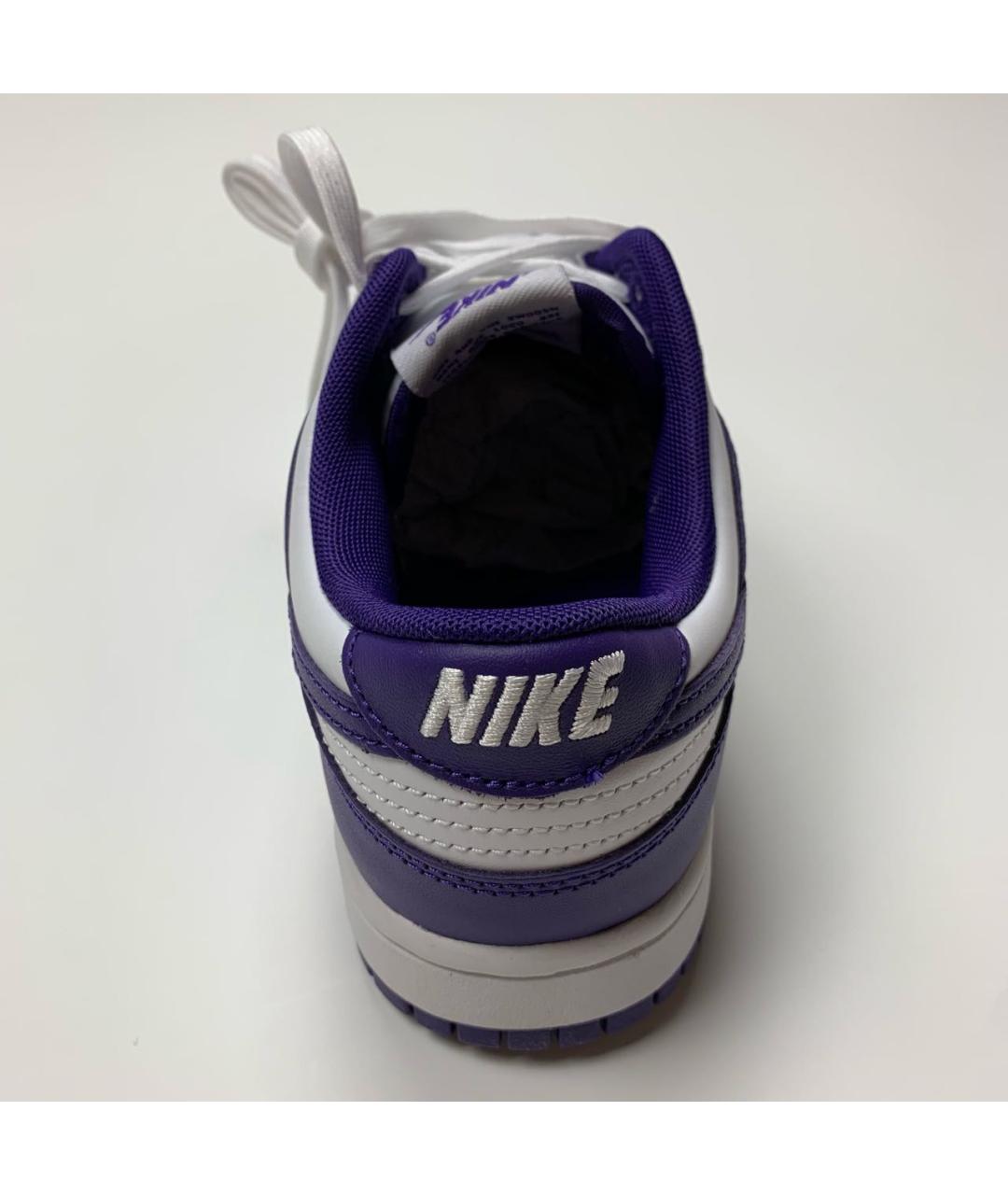 NIKE Фиолетовые кожаные кроссовки, фото 4