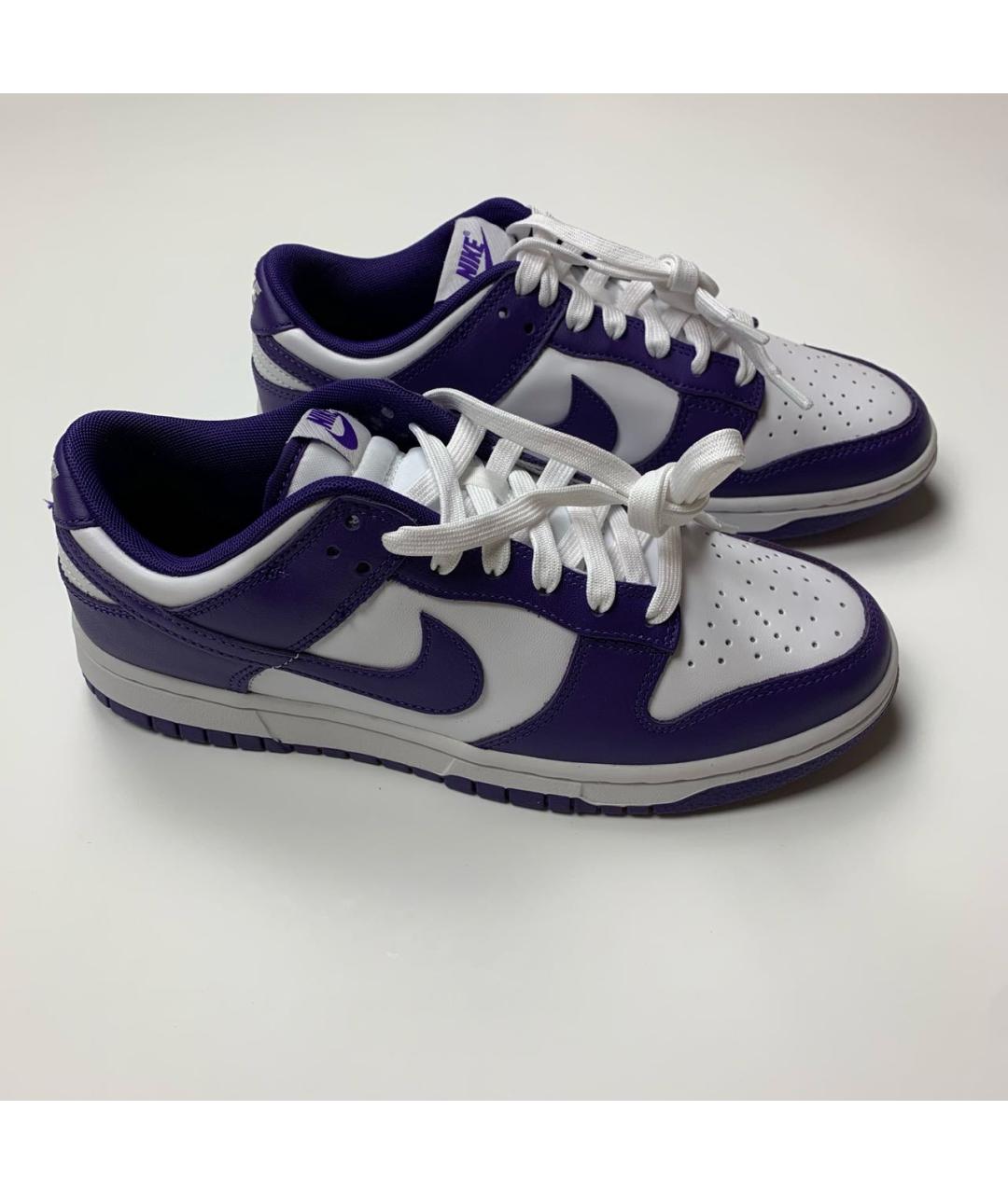 NIKE Фиолетовые кожаные кроссовки, фото 3
