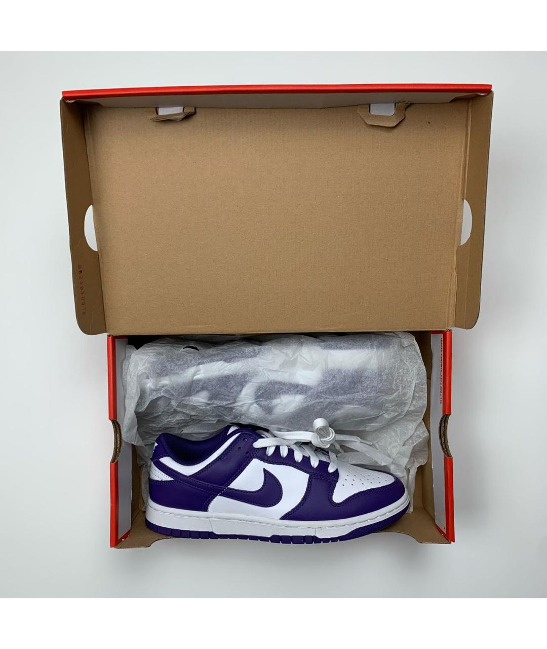 NIKE Фиолетовые кожаные кроссовки, фото 6