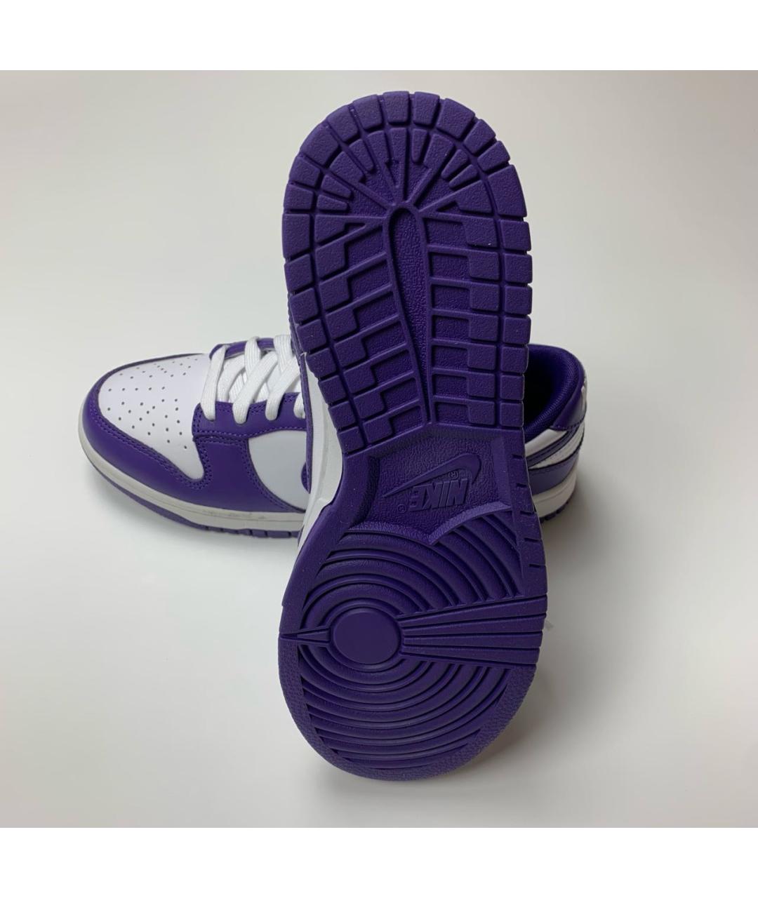 NIKE Фиолетовые кожаные кроссовки, фото 7