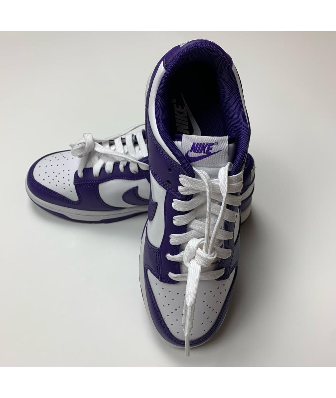 NIKE Фиолетовые кожаные кроссовки, фото 8