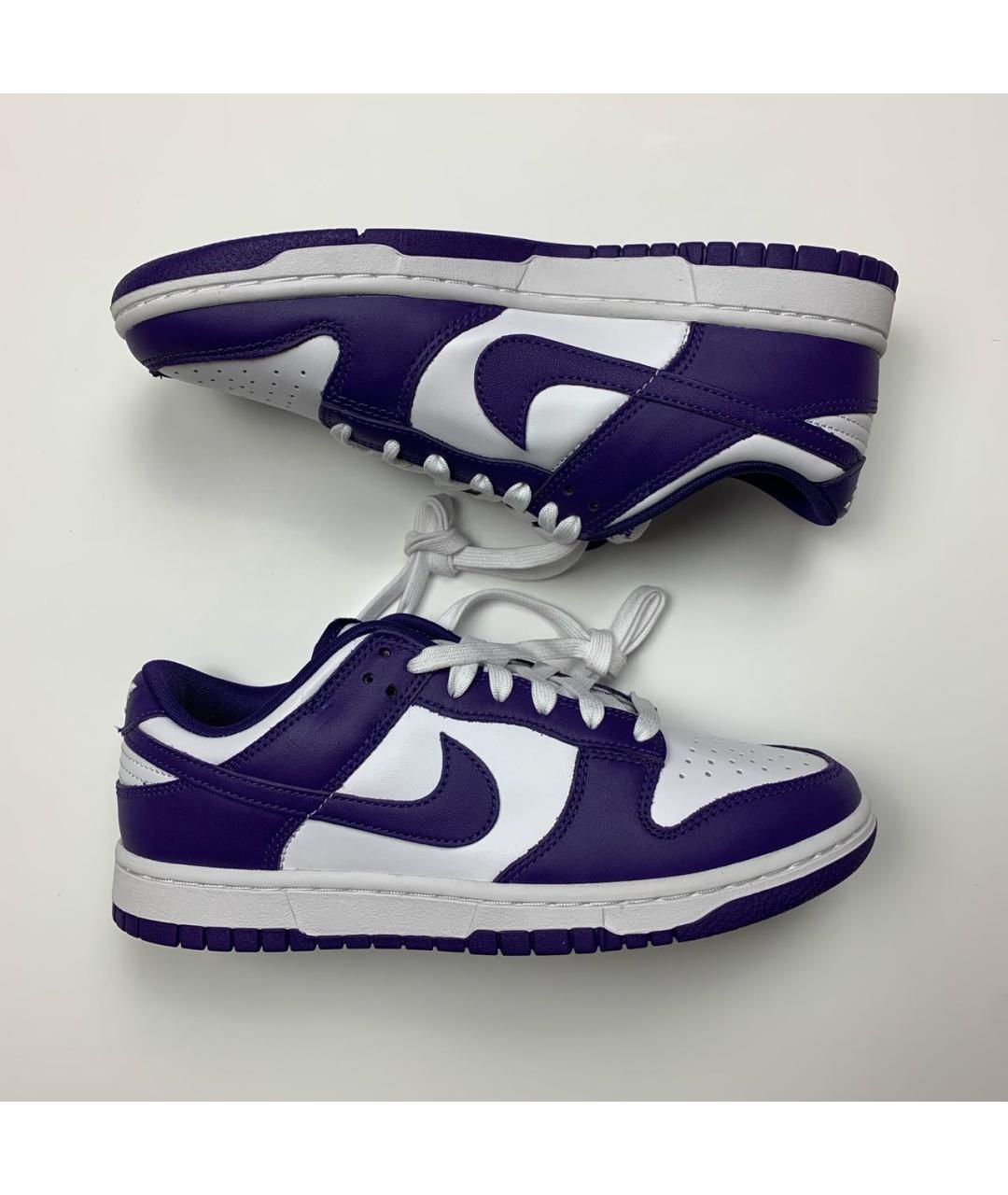 NIKE Фиолетовые кожаные кроссовки, фото 9