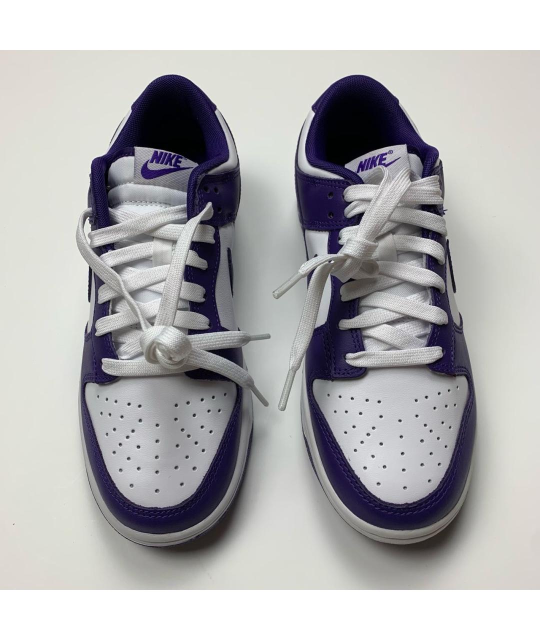 NIKE Фиолетовые кожаные кроссовки, фото 2