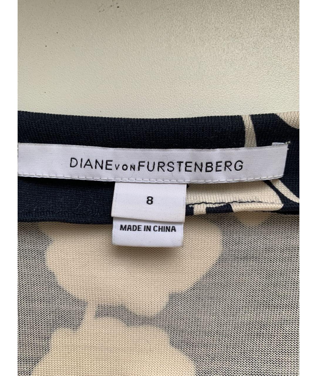 DIANE VON FURSTENBERG Мульти шелковое повседневное платье, фото 3