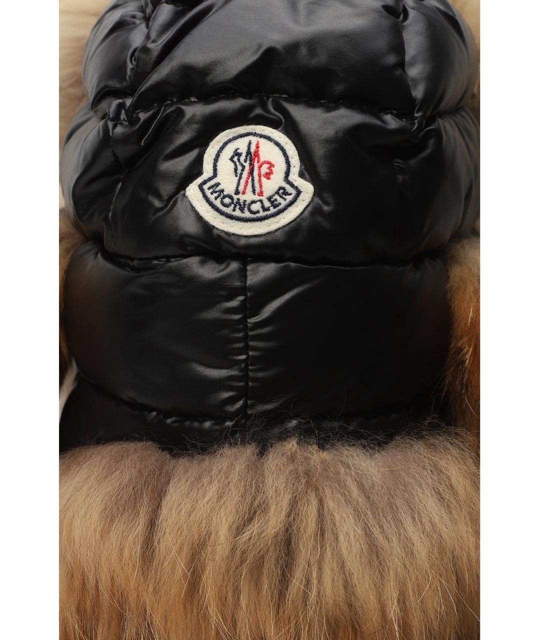 MONCLER Черная шапка, фото 3