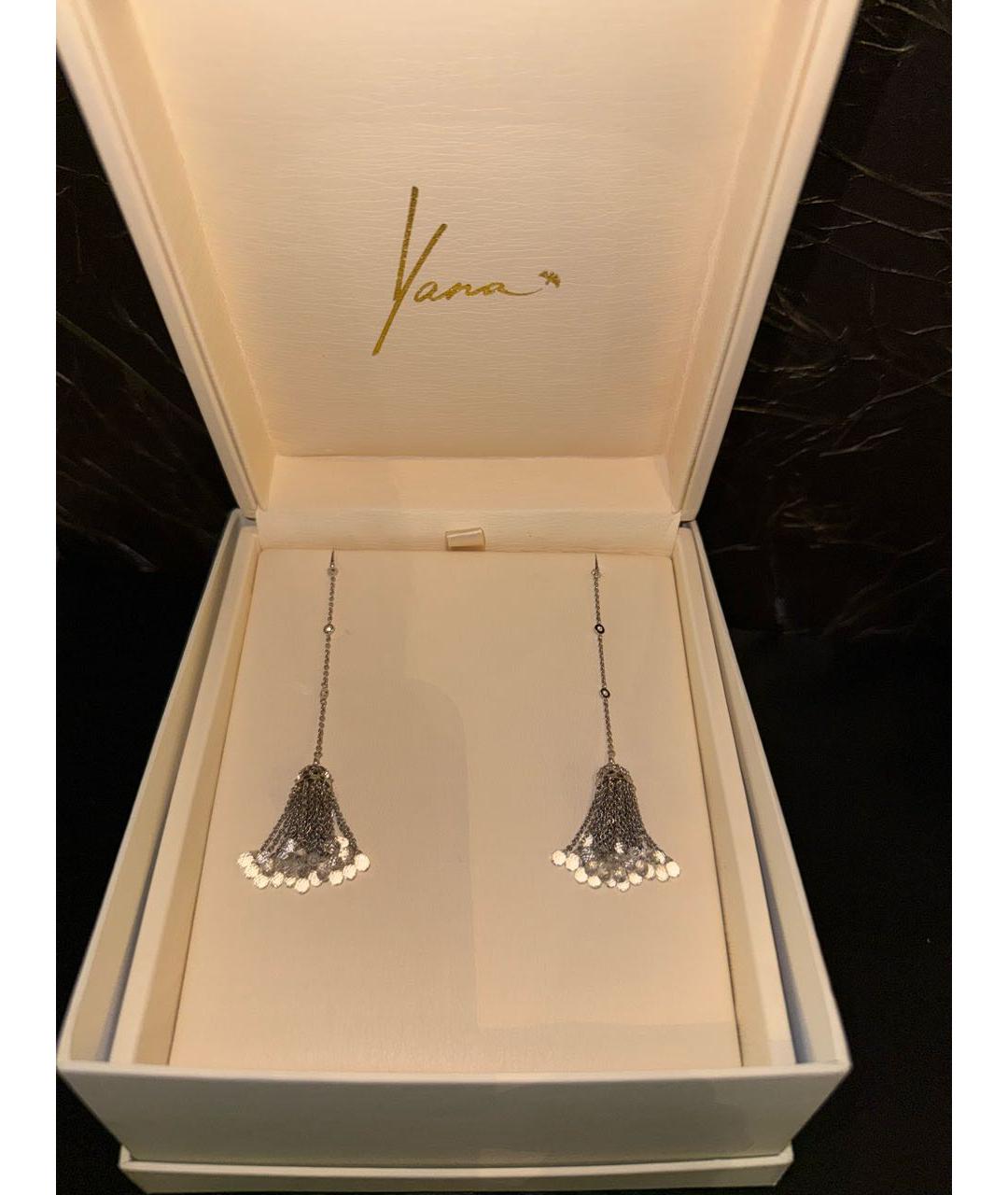 YANA JEWELLERY Серебряные серьги из белого золота, фото 2