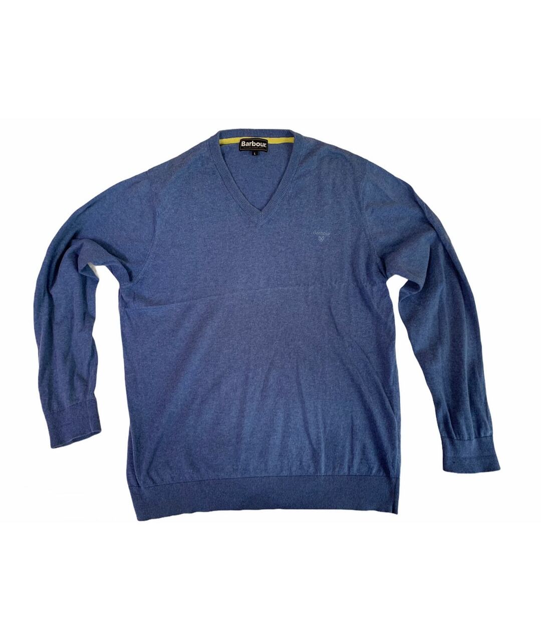 BARBOUR Синий шерстяной джемпер / свитер, фото 4