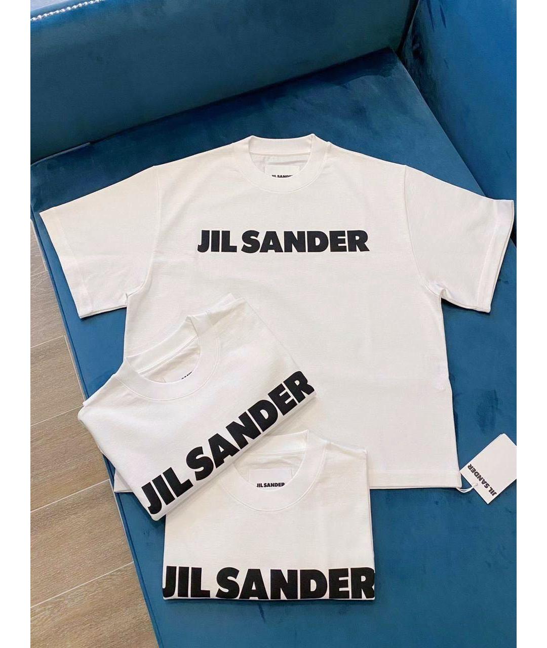 JIL SANDER Белая футболка, фото 2