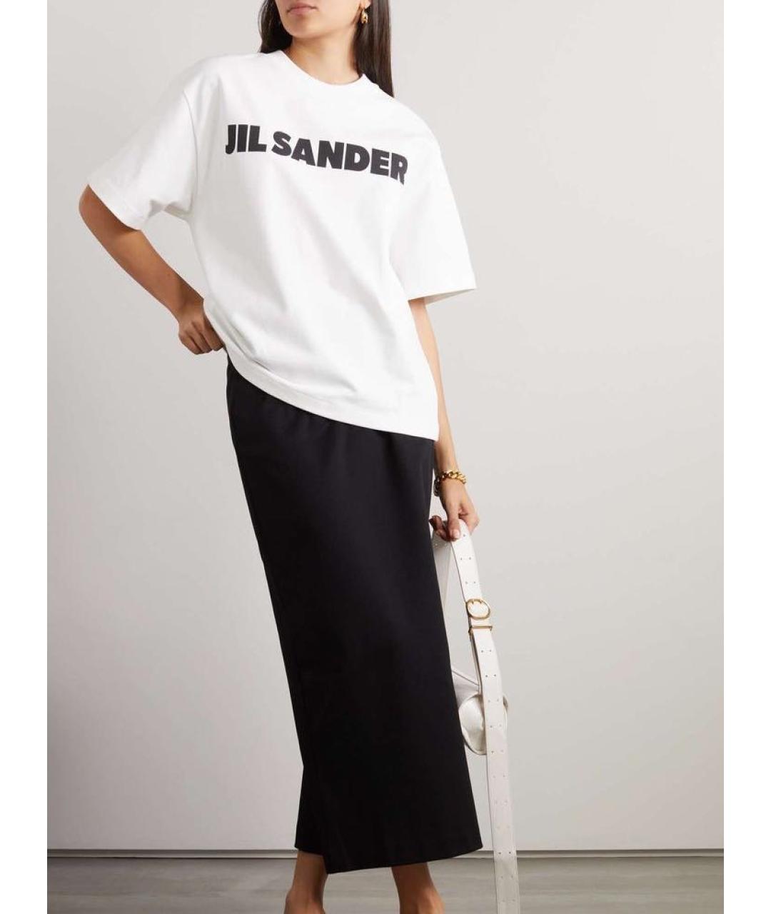 JIL SANDER Белая футболка, фото 3