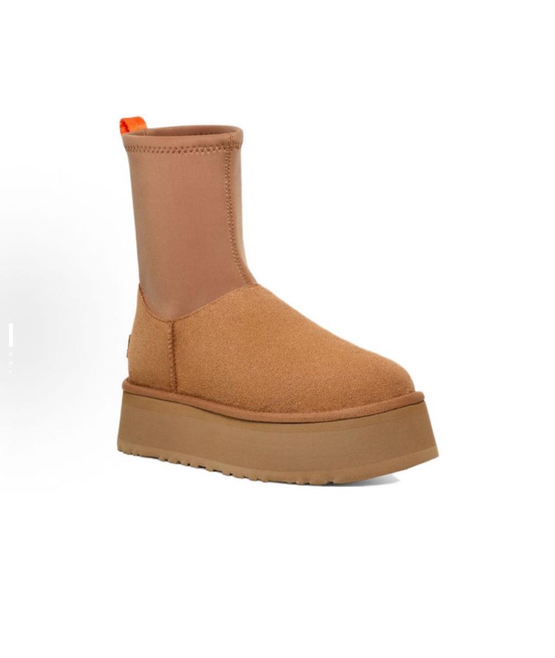 UGG AUSTRALIA Коричневые замшевые сапоги, фото 2