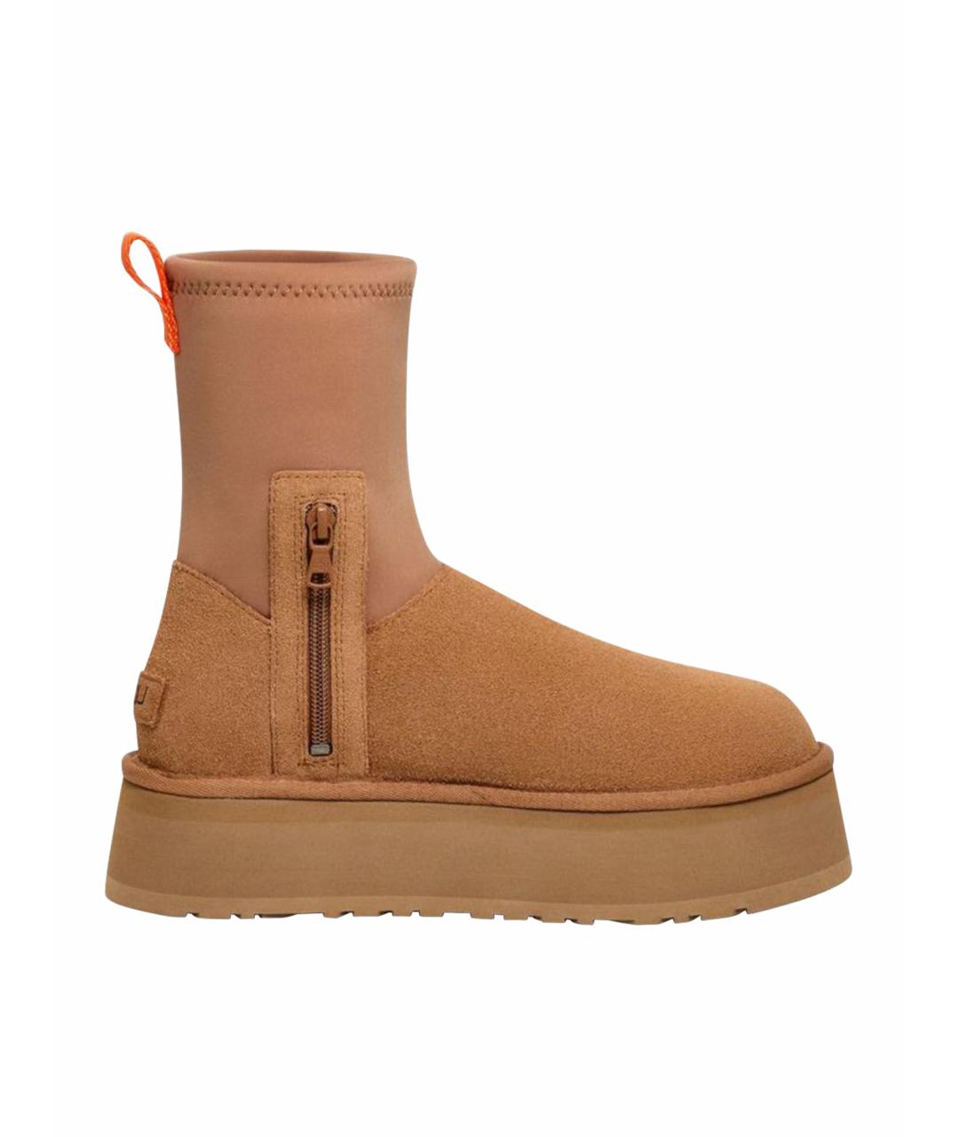 UGG AUSTRALIA Коричневые замшевые сапоги, фото 1