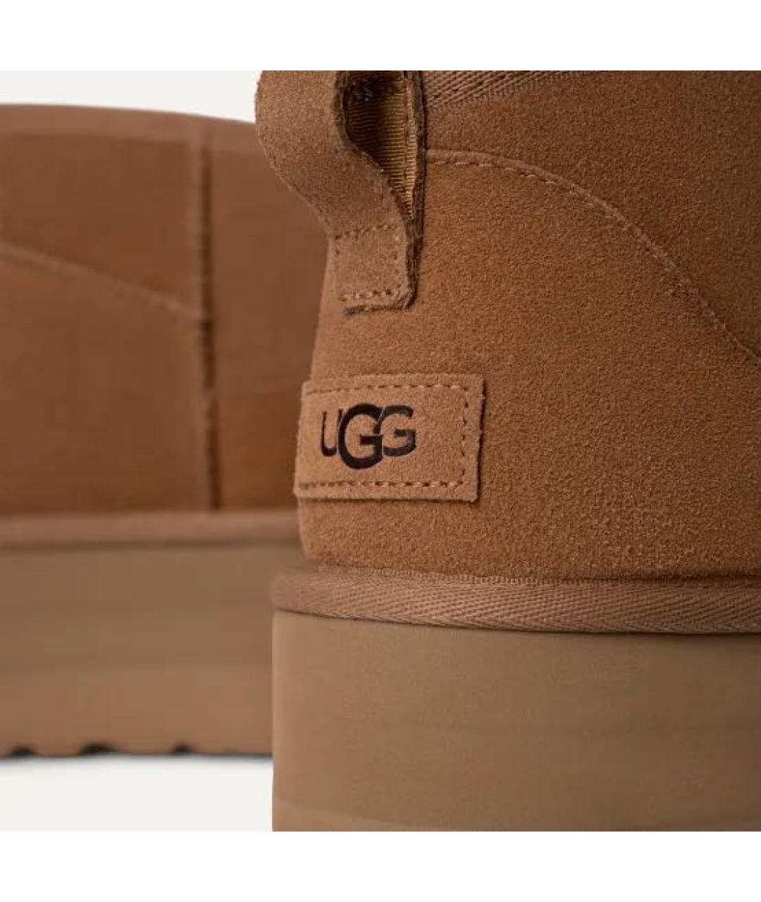 UGG AUSTRALIA Коричневые замшевые ботинки, фото 5