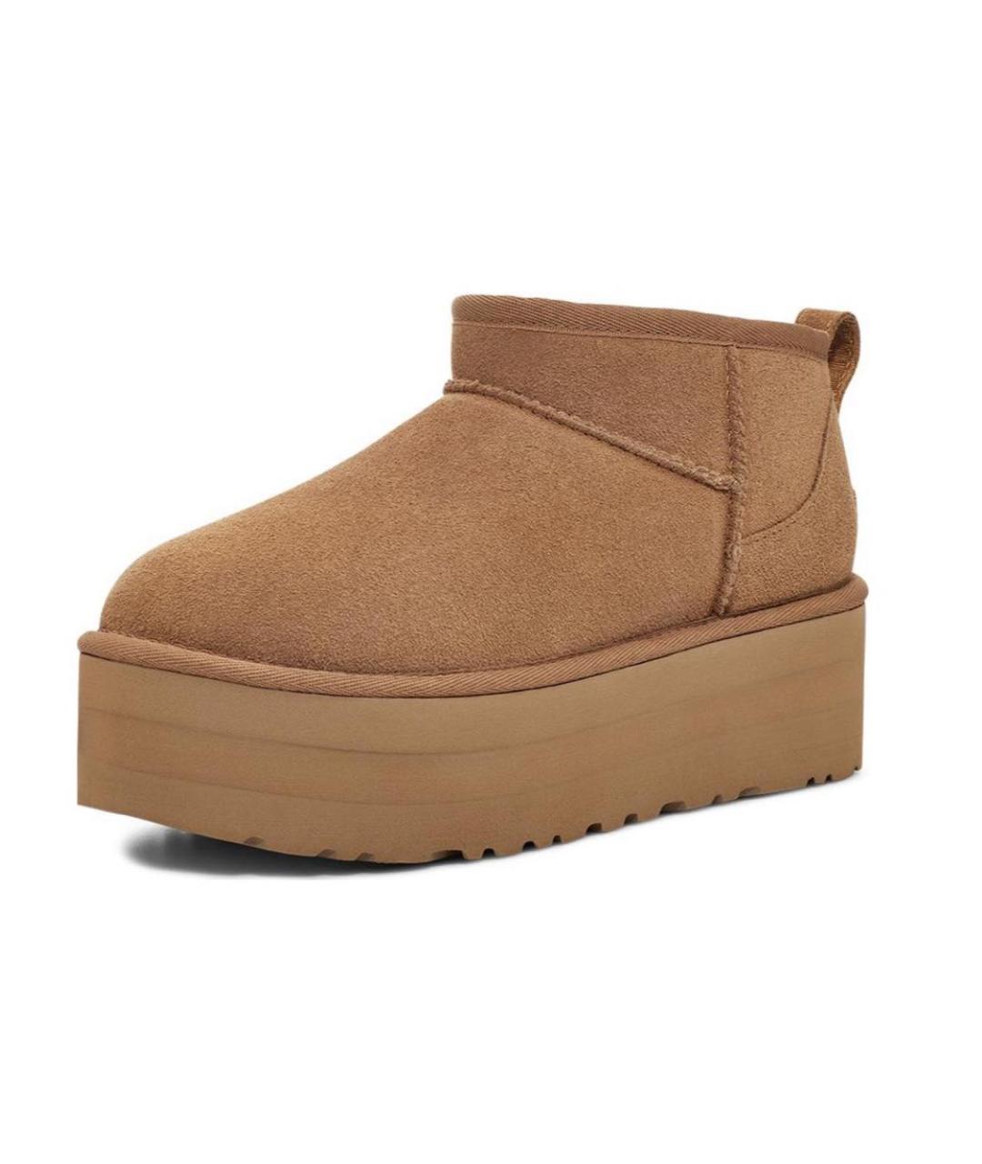 UGG AUSTRALIA Коричневые замшевые ботинки, фото 2