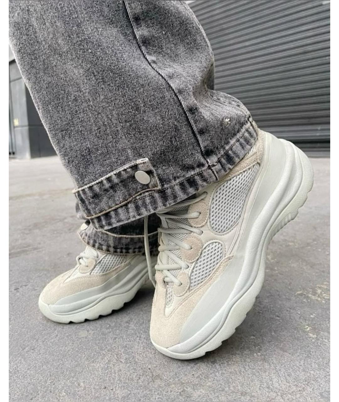 ADIDAS YEEZY Серые замшевые кроссовки, фото 5