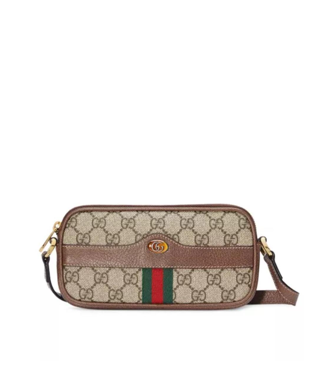 GUCCI Коричневая сумка через плечо, фото 1