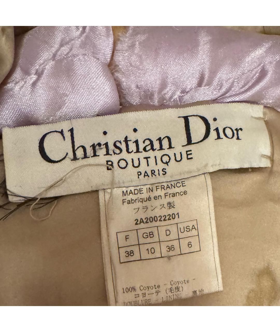 CHRISTIAN DIOR Меховая шуба, фото 3