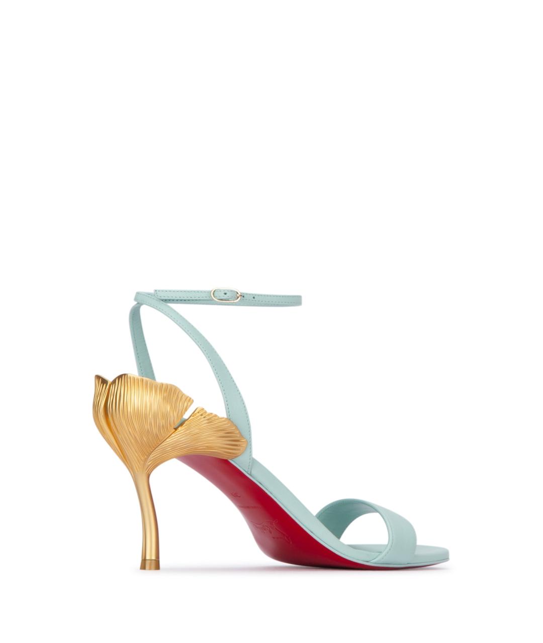 CHRISTIAN LOUBOUTIN Мульти кожаные босоножки, фото 3