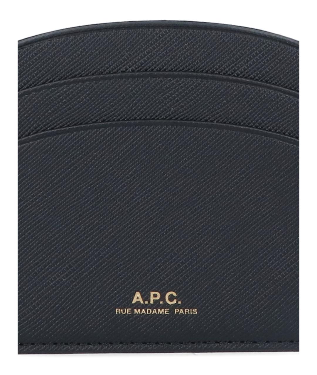 A.P.C. Черный кожаный кардхолдер, фото 3
