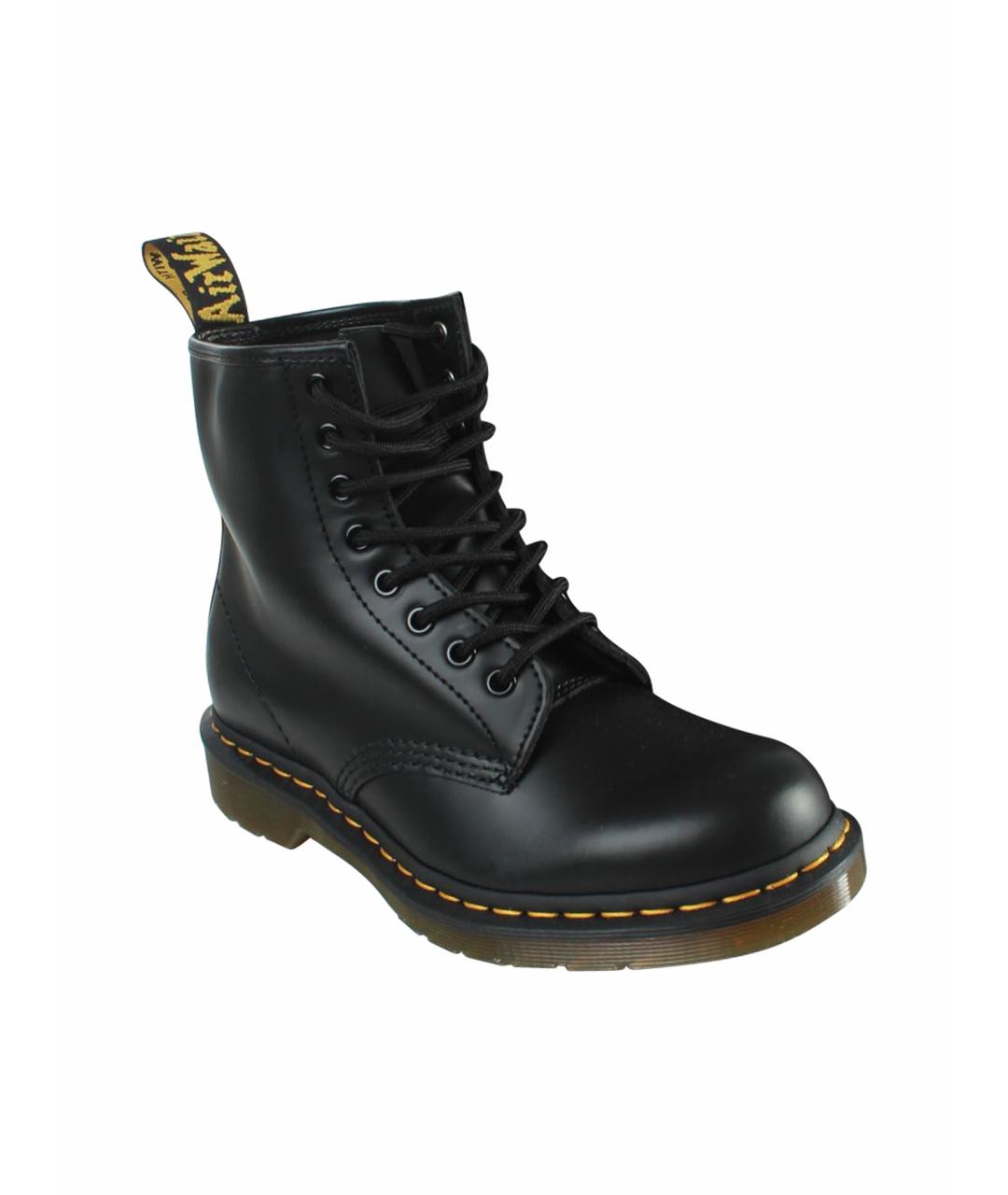 DR. MARTENS Черные кожаные ботинки, фото 1