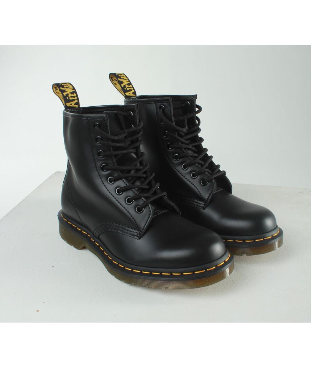 DR. MARTENS Черные кожаные ботинки, фото 8