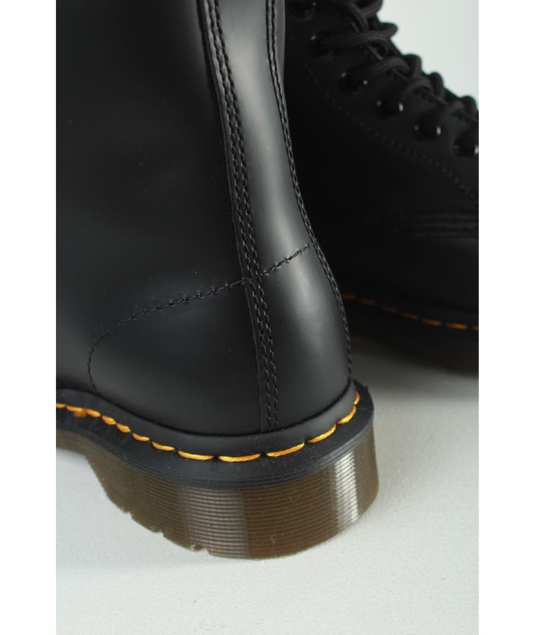 DR. MARTENS Черные кожаные ботинки, фото 4