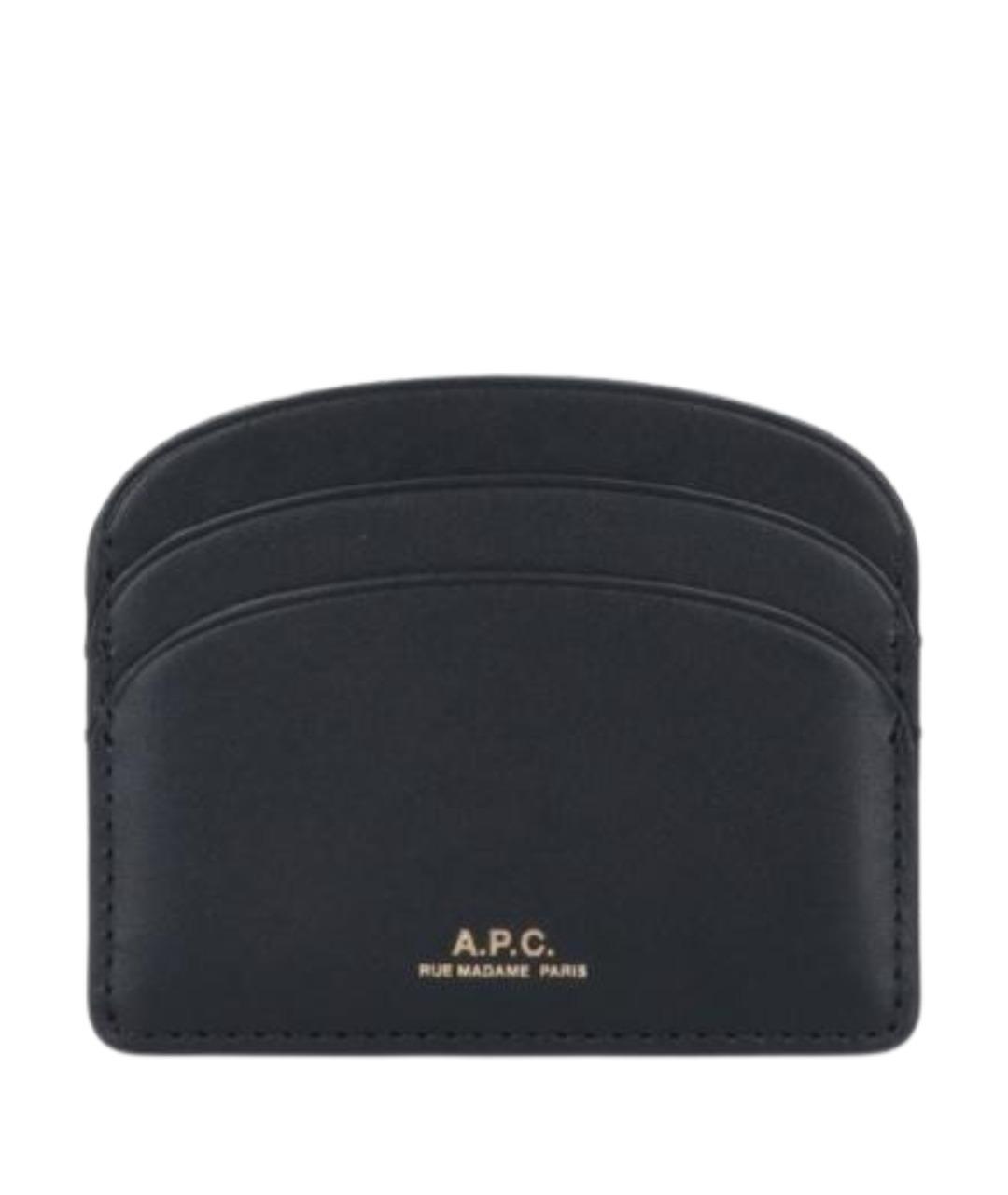 A.P.C. Черный кожаный кардхолдер, фото 1