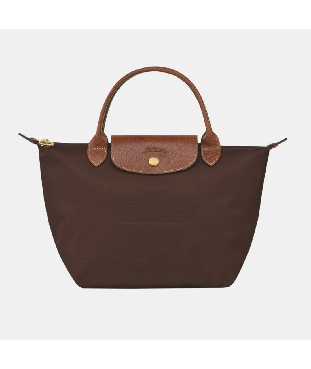 LONGCHAMP Коричневая синтетическая сумка тоут, фото 4