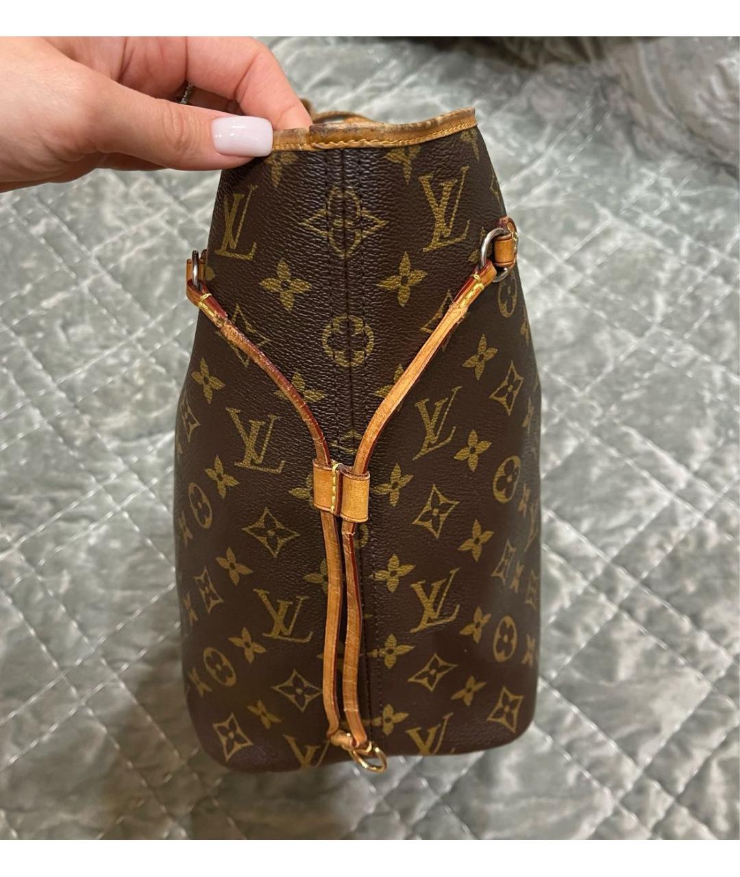 LOUIS VUITTON Коричневая сумка тоут, фото 6