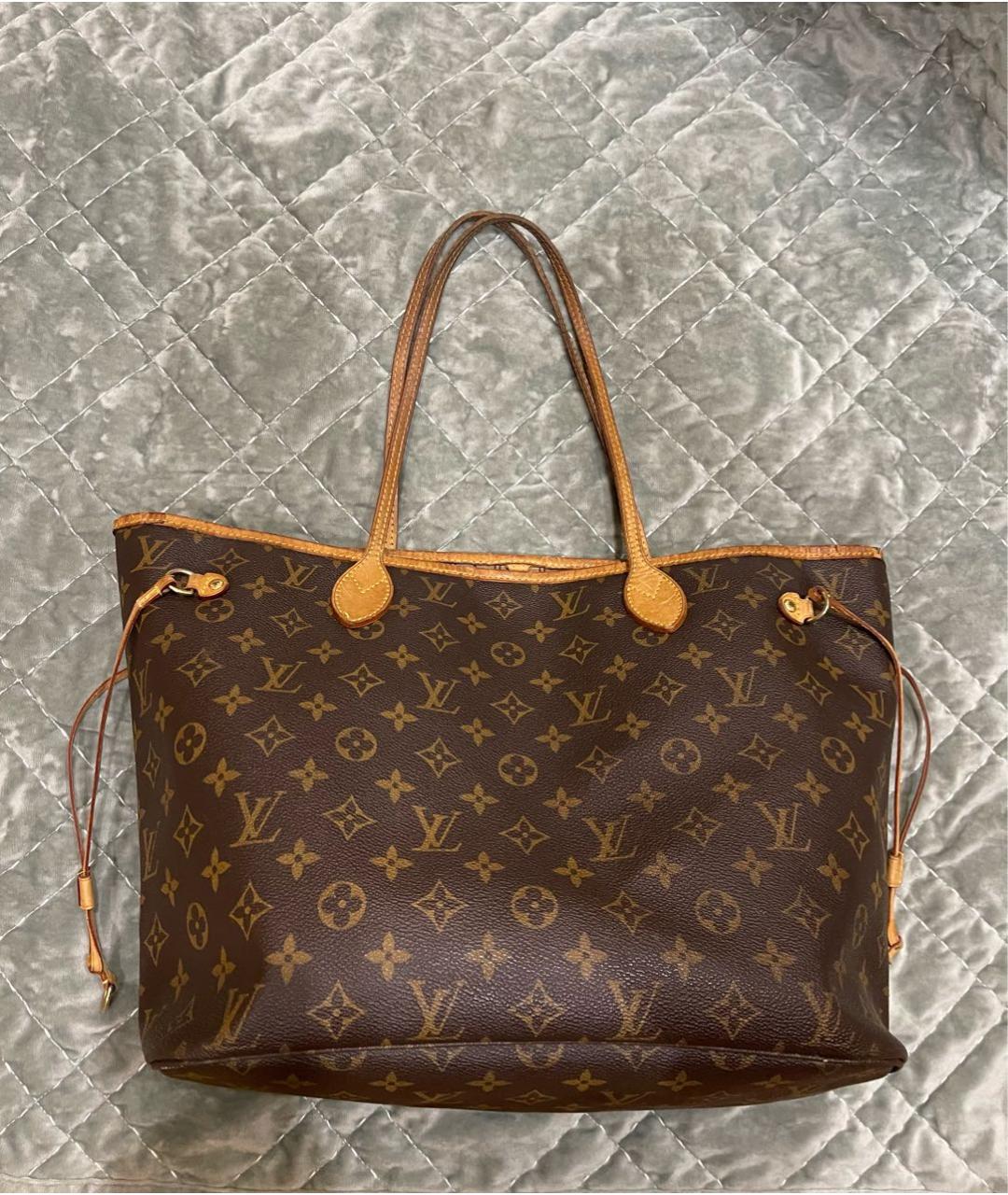 LOUIS VUITTON Коричневая сумка тоут, фото 3