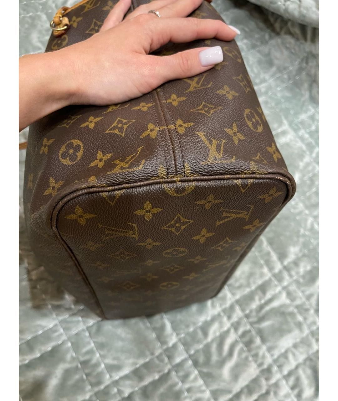 LOUIS VUITTON Коричневая сумка тоут, фото 5